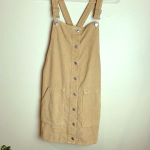 TOP SHOP tan corduroy dress 😍